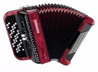 HOHNER Nova II 72 (A4263) red кнопочный аккордеон 3/4, гриф B, цвет красный