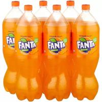 Газированный напиток Fanta, 2 л, пластиковая бутылка, 6 шт