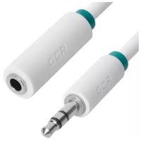 Greenconnect 0.5m jack 3.5mm/jack 3.5mm белый