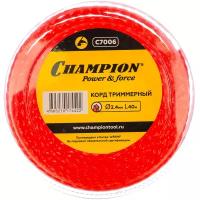 Триммерная леска Champion C7006 Twisted Square 2.4мм* 40м