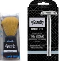 Т-образная бритва Wilkinson Sword Classic Double Edge Premium, сменные лезвия 5 шт. + помазок