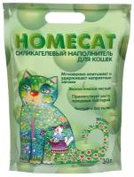 Homecat Наполнитель силикагелевый с ароматом яблока 30л