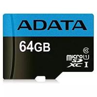 Карта памяти Adata microSDXC 64GB Premier Class 10 UHS-I U1 + ADP (40/15 Mb/s)