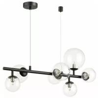 Люстра Odeon Light Tovi 4818/7, G9, 280 Вт, кол-во ламп: 7 шт., цвет арматуры: черный, цвет плафона: бесцветный