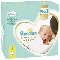 Подгузники Pampers Premium Care, размер 1, 102 шт, 2-5 кг