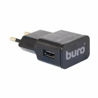 Сетевое зарядное устройство, Buro, блок для зарядки, USB-A, 10.5Вт, 2.1A, черного цвета