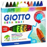 Карандаши восковые GIOTTO CERA MAXI утолщенные 1/12шт 291200