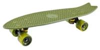 Миникруизер FISHBOARD 23" Abec 7 chrome dark green Пенни борд для детей / подростков