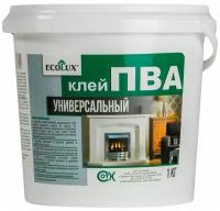 Клей ПВА ECOLUX универсальный 1 кг 6783353