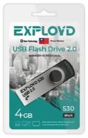 USB флэш-накопитель (EXPLOYD 4GB-530 черный)