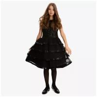 Платье для девочек Kapika FJGCD05-99 черный, размер 146
