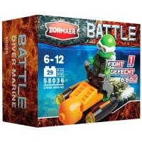 Конструктор Zormaer Battle 58036 Морпех-подводник, 29 дет