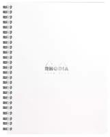 Тетрадь 80л., А5+, клетка на гребне Rhodia "Classic. White", 80г/м2