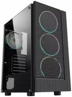 Корпус ATX FORMULA F-33RGB, Midi-Tower, без БП, черный