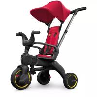 Складной трехколесный детский велосипед Doona Liki Trike S1 с родительской ручкой, Flame Red, красный