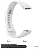 Ремешок силиконовый для смарт-часов Huawei Honor Band 3 белый