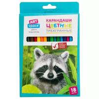 ArtSpace Карандаши цветные Животный мир, 18 цветов (245925)