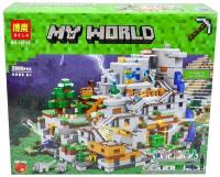 Конструктор пластиковый Lari My World 10735 Горная пещера Майнкрафт 2886 деталей