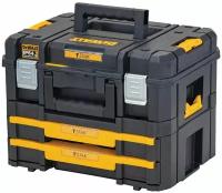 Набор ящиков DeWALT TSTAK 2.0 DWST83395-1, 44x33x34 см, черный/желтый, 2 шт