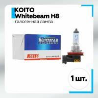 Лампа автомобильная галогенная KOITO Whitebeam H8 4000K 12V 35W