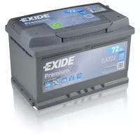 Аккумулятор Exide Premium 72Ач обратная полярность EA722