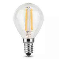 Лампа светодиодная gauss, LED Filament Globe 105801207 E14, G45, 7Вт, 4100К