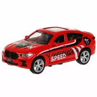 Модель машины Технопарк BMW X6, Спорт, инерционная Х6-12SRТ-RD