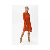 Платье Y.A.S 26015029 женское Цвет Оранжевый rooibos tea Однотонный р-р 46 M