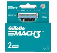 Сменные лезвия для бритья Gillette Mach3 Men's, 2 штуки