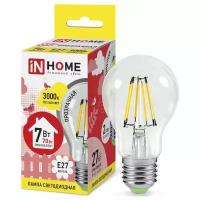 Лампа ASD LED-A60-deco 7W Е27 3000К 630Лм прозрачная IN HOME