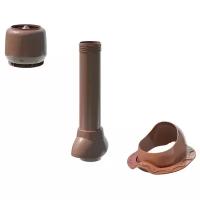 Комплект кровельной вентиляции технониколь D110 Monterrey для металлочерепицы, цвет коричневый