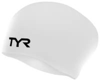 Шапочка для плавания TYR Long Hair Wrinkle-Free Silicone Cap Белый