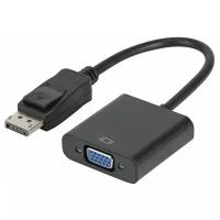 Переходник адаптер Display Port DP (коннектор) - VGA (разъем), 1080P, 25 см, KS-is