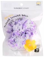 Мочалка для душа Sung Bo Cleamy Clean & Beauty Flower Shower Ball (средняя)