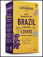 Кофе молотый Lofbergs Brazil Single Origin, 450 г, картонная пачка