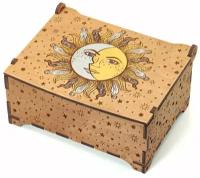 Шкатулка деревянная для хранения карт таро SILVARIE "Небесное Светило"