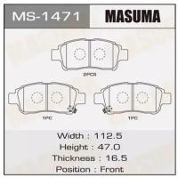 Колодки дисковые Masuma AN-618K, тоже MS-1432, MS1471 MASUMA MS-1471