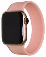 Ремешок для Apple Watch 42/44 mm Sport Band монобраслет силиконовый (размер M/170 мм) <розовый>