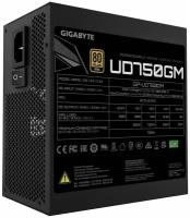 Блок питания Gigabyte ATX 750W GP-UD750GM 80+ gold 24+2x(4+4) pin APFC 120mm fan 8xSATA Cab Manag RTL