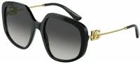 Женские солнцезащитные очки Dolce & Gabbana DG 4421 501/8G, цвет: черный, цвет линзы: серый, бабочка, пластик