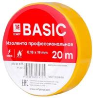 Изолента класс А 0.18х19мм (рул.20м) желт. EKF plc-iz-a-y