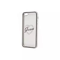 Накладка Guess Signature Heart Hard TPU для iPhone 5 / 5s / SE - Silver