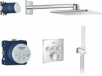 Душевой комплект Grohe Grohtherm SmartControl 34706000 С внутренней частью