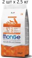 Сухой корм для собак Monge Speciality line all breeds adult duck, rice & potatoes, гипоаллергенный, утка, с рисом, с картофелем, 2 шт х 2.5 кг