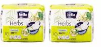 Прокладки Bella (Белла) Herbs Comfort Липовый цвет, 3+ капли, 10 шт х 2шт