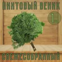 Веник Пихтовый свежесобранный для бани 1шт