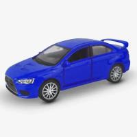 Машинка WELLY MITSUBISHI LANCER EVOLUTION X Cиний / модель машины 1:38 с пружинным механизмом