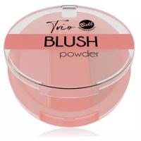 Румяна для лица `BELL` TRIO BLUSH POWDER тон 01