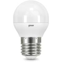 Лампа светодиодная gauss, LED Globe E27 9.5W 3000K E27, G45, 9.5Вт, 3000К