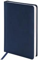 Ежедневник недатированный А5 (138х213мм) BRAUBERG Favorite, кожзам, 160л, темно-синий, 123396